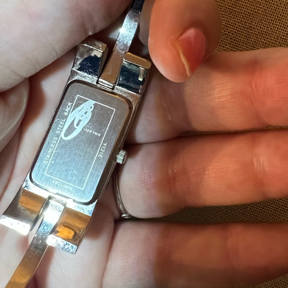 Nine West Pink Rhinestone Watch - Picture 9 of 10